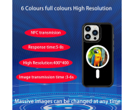 InkCute Etui z ekranem e-ink i Magsafe do iPhone 16 Pro Max czarny - 1347644 - zdjęcie 9